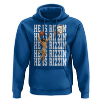 Christian Basketball Lover Hoodie He Is Rizzin Funny Gift - Wonder Print Shop