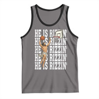 Christian Basketball Lover Tank Top He Is Rizzin Funny Gift - Wonder Print Shop