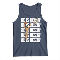 Christian Basketball Lover Tank Top He Is Rizzin Funny Gift - Wonder Print Shop