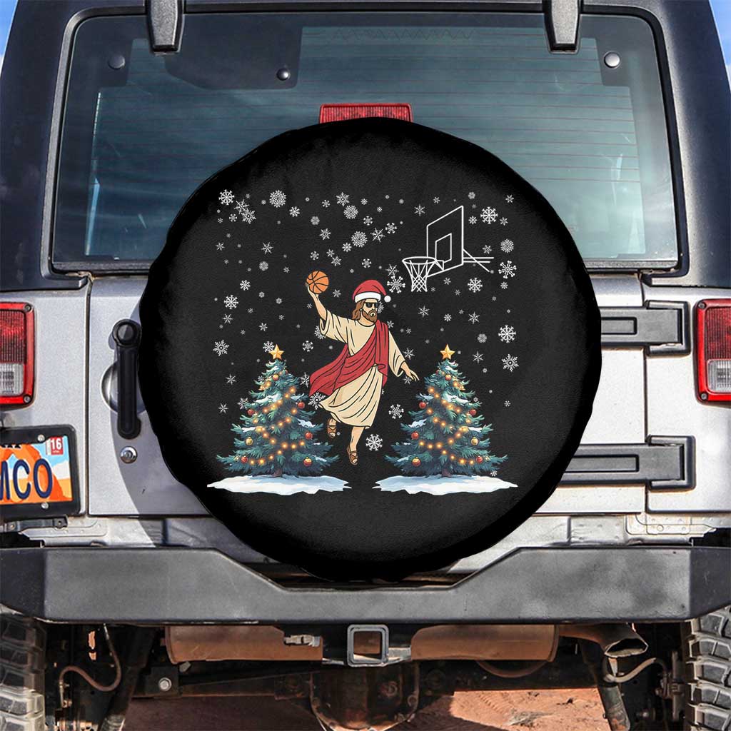 He Is Rizzin Spare Tire Cover Funny Christmas Slam Dunk Basketball Gift - Wonder Print Shop
