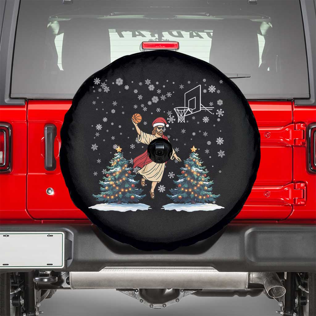He Is Rizzin Spare Tire Cover Funny Christmas Slam Dunk Basketball Gift - Wonder Print Shop