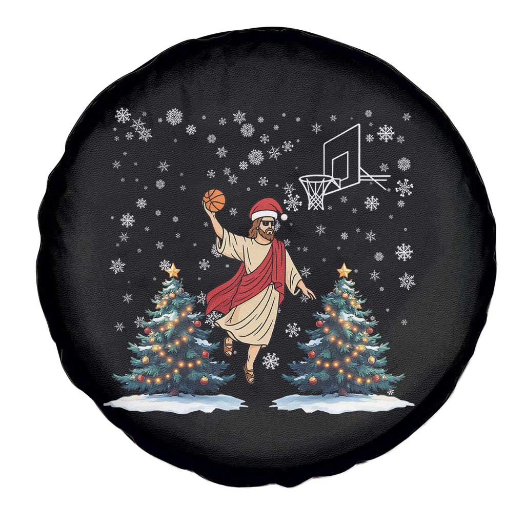 He Is Rizzin Spare Tire Cover Funny Christmas Slam Dunk Basketball Gift - Wonder Print Shop
