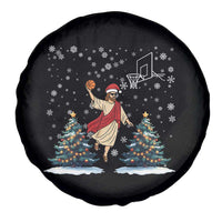 He Is Rizzin Spare Tire Cover Funny Christmas Slam Dunk Basketball Gift - Wonder Print Shop
