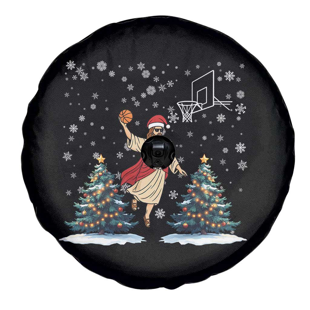 He Is Rizzin Spare Tire Cover Funny Christmas Slam Dunk Basketball Gift - Wonder Print Shop