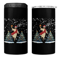 He Is Rizzin 4 in 1 Can Cooler Tumbler Funny Christmas Slam Dunk Basketball Gift