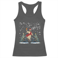 He Is Rizzin Racerback Tank Top Funny Christmas Slam Dunk Basketball Gift - Wonder Print Shop