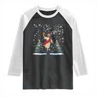 He Is Rizzin Raglan Shirt Funny Christmas Slam Dunk Basketball Gift - Wonder Print Shop