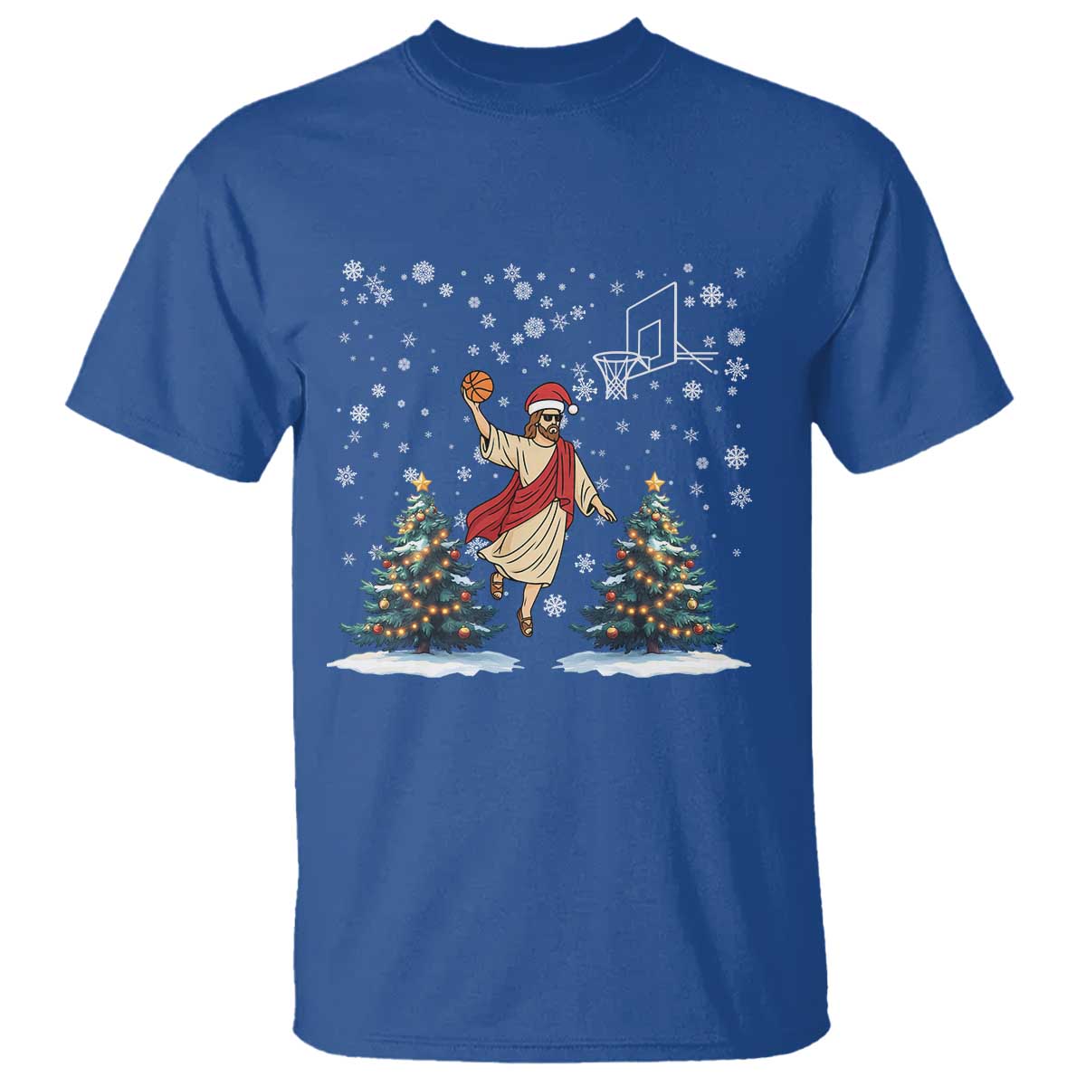 He Is Rizzin T Shirt Funny Christmas Slam Dunk Basketball Gift - Wonder Print Shop
