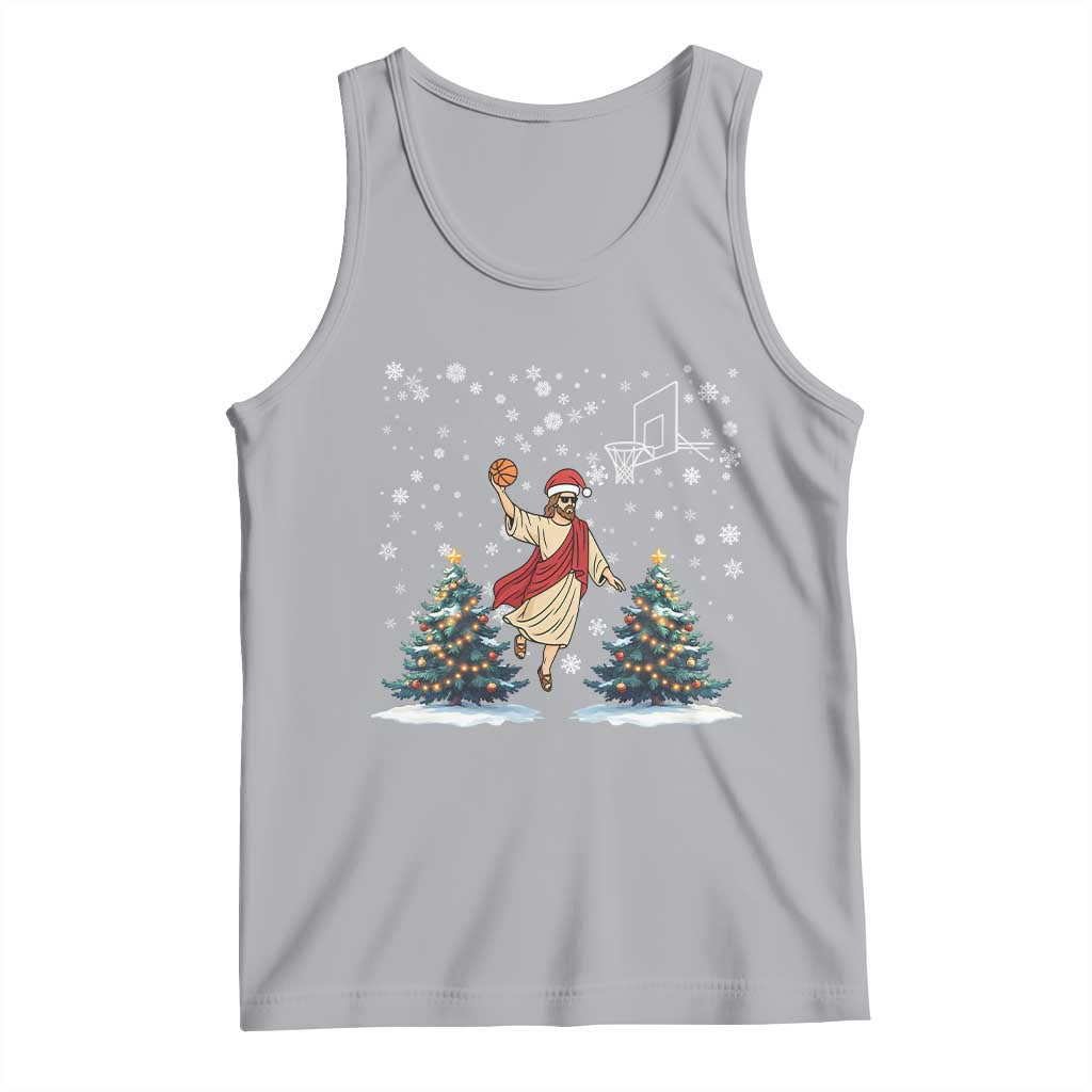 He Is Rizzin Tank Top Funny Christmas Slam Dunk Basketball Gift - Wonder Print Shop
