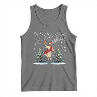 He Is Rizzin Tank Top Funny Christmas Slam Dunk Basketball Gift - Wonder Print Shop