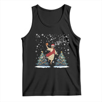 He Is Rizzin Tank Top Funny Christmas Slam Dunk Basketball Gift - Wonder Print Shop