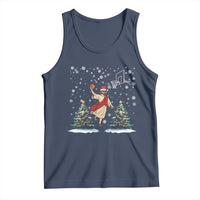 He Is Rizzin Tank Top Funny Christmas Slam Dunk Basketball Gift - Wonder Print Shop
