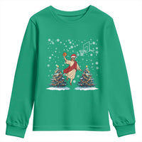 He Is Rizzin Youth Sweatshirt Funny Christmas Slam Dunk Basketball Gift - Wonder Print Shop