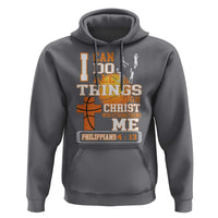 Christian Basketball Hoodie I Can Do All Things Through Christ Bible Verse - Wonder Print Shop