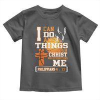 Christian Basketball Toddler T Shirt I Can Do All Things Through Christ Bible Verse - Wonder Print Shop