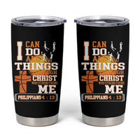 Christian Basketball Tumbler Cup I Can Do All Things Through Christ Bible Verse