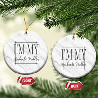 Funny Im My Husbands Problem Wife Ceramic Ornament Marriage Couple Gift