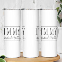 Funny Im My Husbands Problem Wife Skinny Tumbler Marriage Couple Gift
