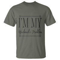 Funny Im My Husbands Problem Wife T Shirt Marriage Couple Gift