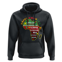 Happy Kwanzaa African Map Hoodie Nguzo Saba Seven Principles African Heritage Gift - Wonder Print Shop