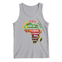 Happy Kwanzaa African Map Tank Top Nguzo Saba Seven Principles African Heritage Gift - Wonder Print Shop