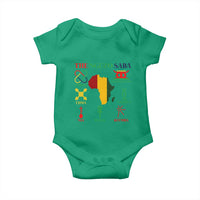 Nguzo Saba Seven Principles Baby Onesie Festival Of Lights African Heritage Gift - Wonder Print Shop