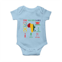 Nguzo Saba Seven Principles Baby Onesie Festival Of Lights African Heritage Gift - Wonder Print Shop