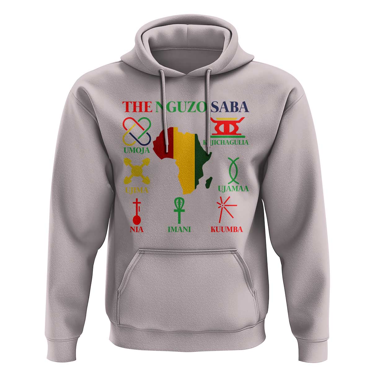 Nguzo Saba Seven Principles Hoodie Festival Of Lights African Heritage Gift - Wonder Print Shop