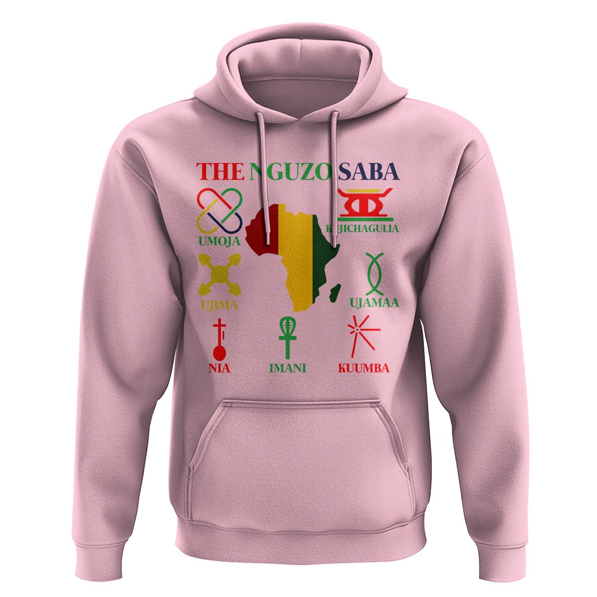 Nguzo Saba Seven Principles Hoodie Festival Of Lights African Heritage Gift - Wonder Print Shop