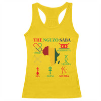 Nguzo Saba Seven Principles Racerback Tank Top Festival Of Lights African Heritage Gift - Wonder Print Shop