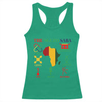 Nguzo Saba Seven Principles Racerback Tank Top Festival Of Lights African Heritage Gift - Wonder Print Shop