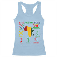 Nguzo Saba Seven Principles Racerback Tank Top Festival Of Lights African Heritage Gift - Wonder Print Shop
