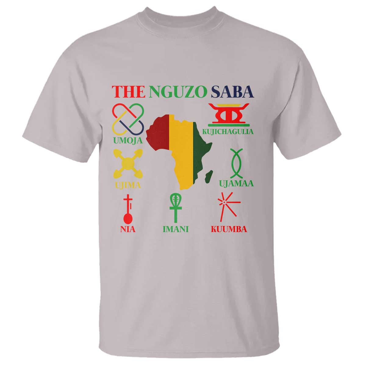 Nguzo Saba Seven Principles T Shirt Festival Of Lights African Heritage Gift - Wonder Print Shop