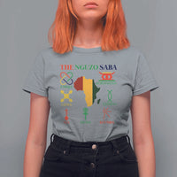 Nguzo Saba Seven Principles T Shirt For Women Festival Of Lights African Heritage Gift - Wonder Print Shop