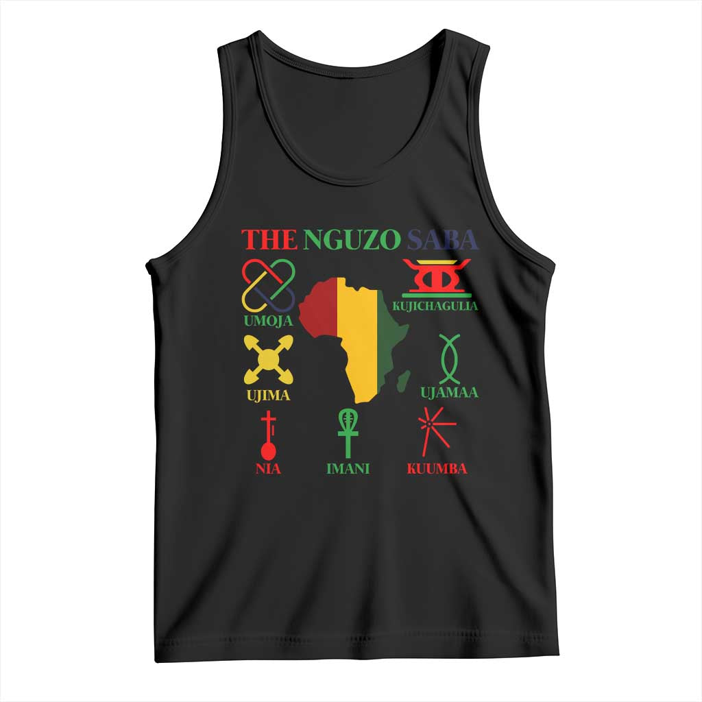 Nguzo Saba Seven Principles Tank Top Festival Of Lights African Heritage Gift - Wonder Print Shop