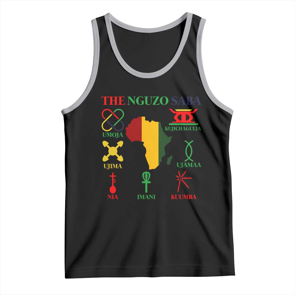 Nguzo Saba Seven Principles Tank Top Festival Of Lights African Heritage Gift - Wonder Print Shop