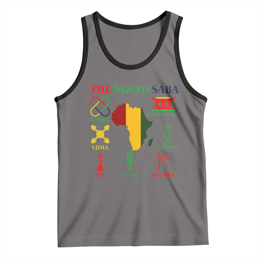 Nguzo Saba Seven Principles Tank Top Festival Of Lights African Heritage Gift - Wonder Print Shop