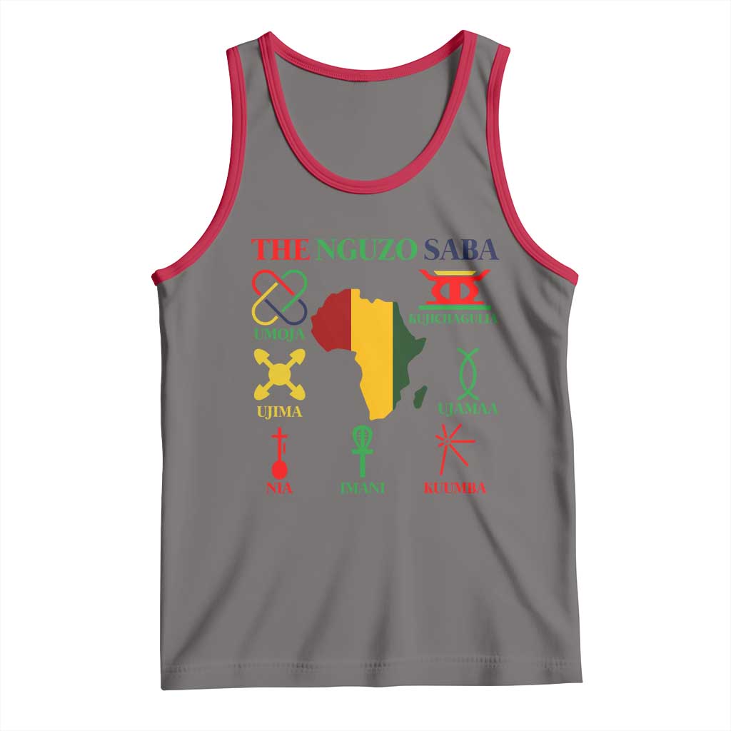 Nguzo Saba Seven Principles Tank Top Festival Of Lights African Heritage Gift - Wonder Print Shop