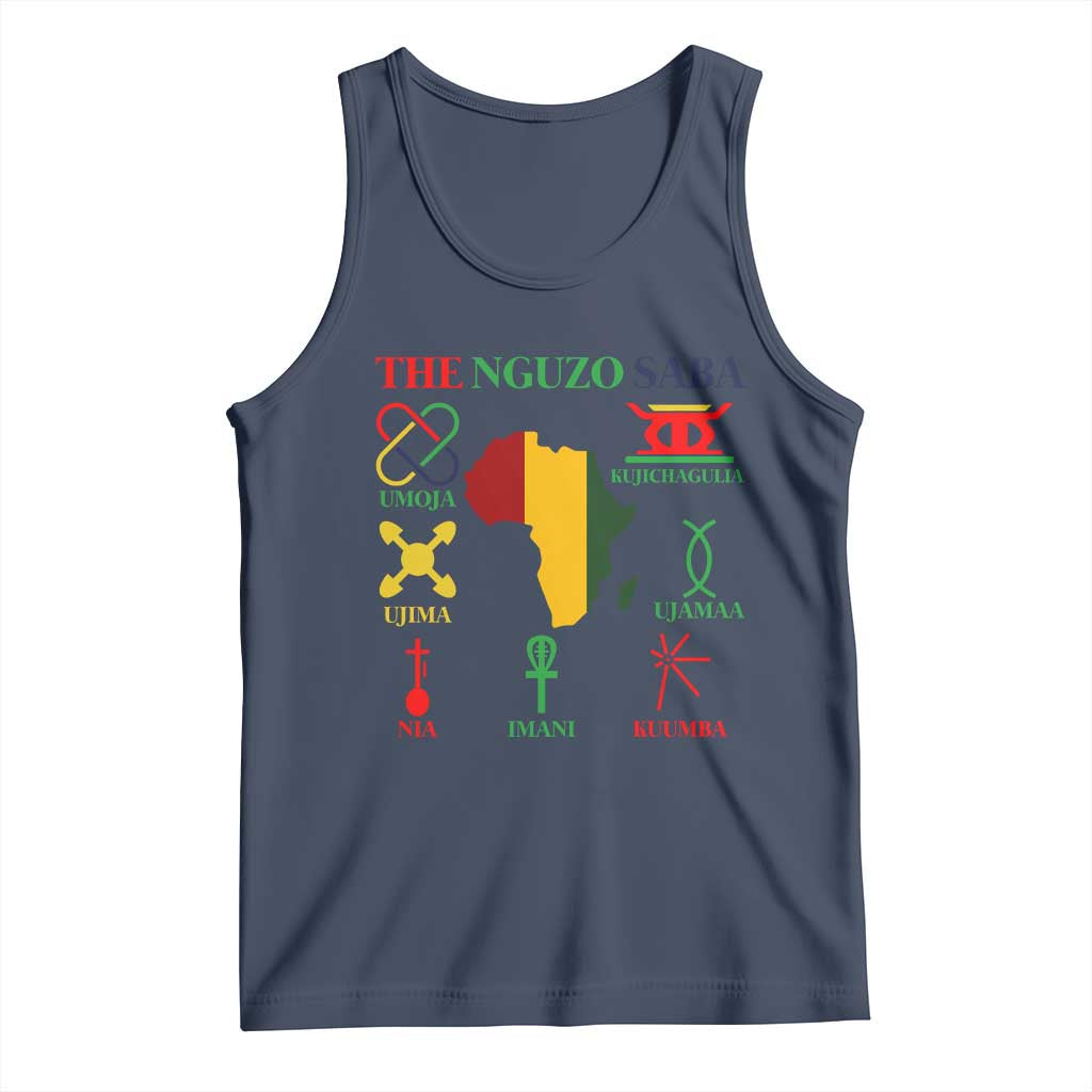 Nguzo Saba Seven Principles Tank Top Festival Of Lights African Heritage Gift - Wonder Print Shop