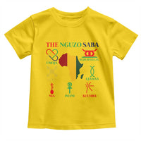Nguzo Saba Seven Principles Toddler T Shirt Festival Of Lights African Heritage Gift - Wonder Print Shop
