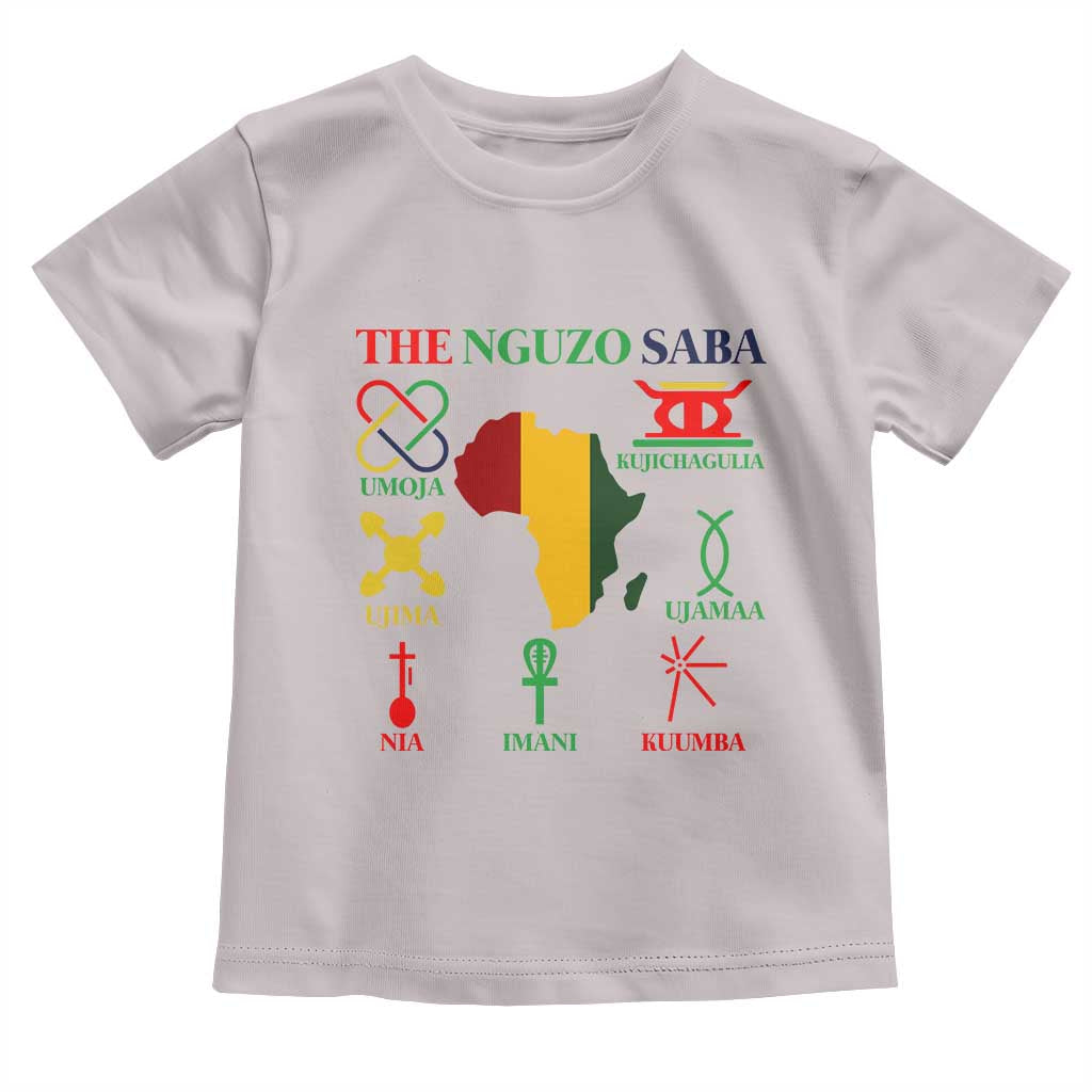 Nguzo Saba Seven Principles Toddler T Shirt Festival Of Lights African Heritage Gift - Wonder Print Shop