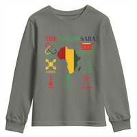 Nguzo Saba Seven Principles Youth Sweatshirt Festival Of Lights African Heritage Gift - Wonder Print Shop