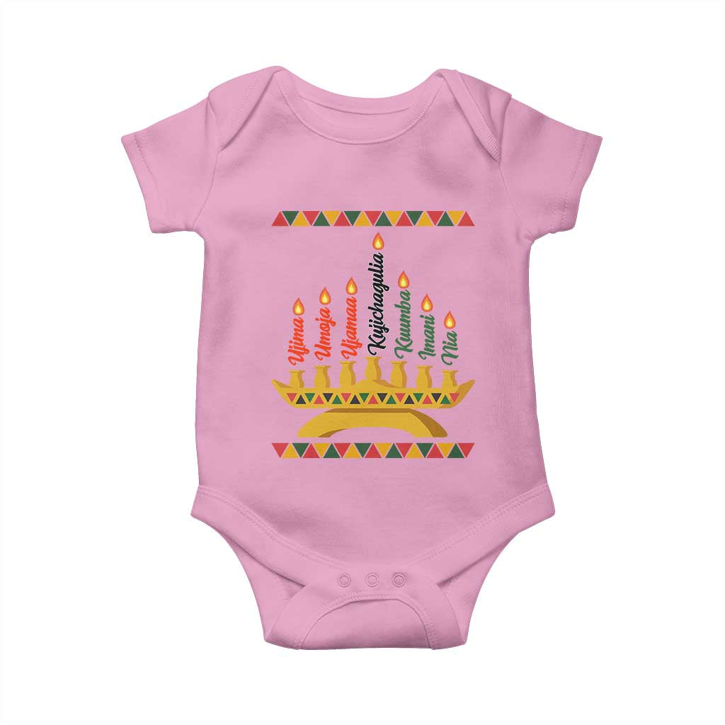 7 Principles Of Kwanzaa Baby Onesie Festival Of Lights African Heritage Gift - Wonder Print Shop