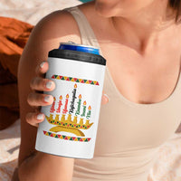7 Principles Of Kwanzaa 4 in 1 Can Cooler Tumbler Festival Of Lights African Heritage Gift - Wonder Print Shop