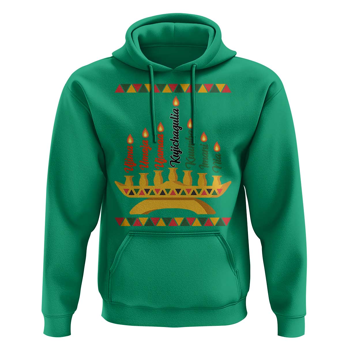 7 Principles Of Kwanzaa Hoodie Festival Of Lights African Heritage Gift - Wonder Print Shop
