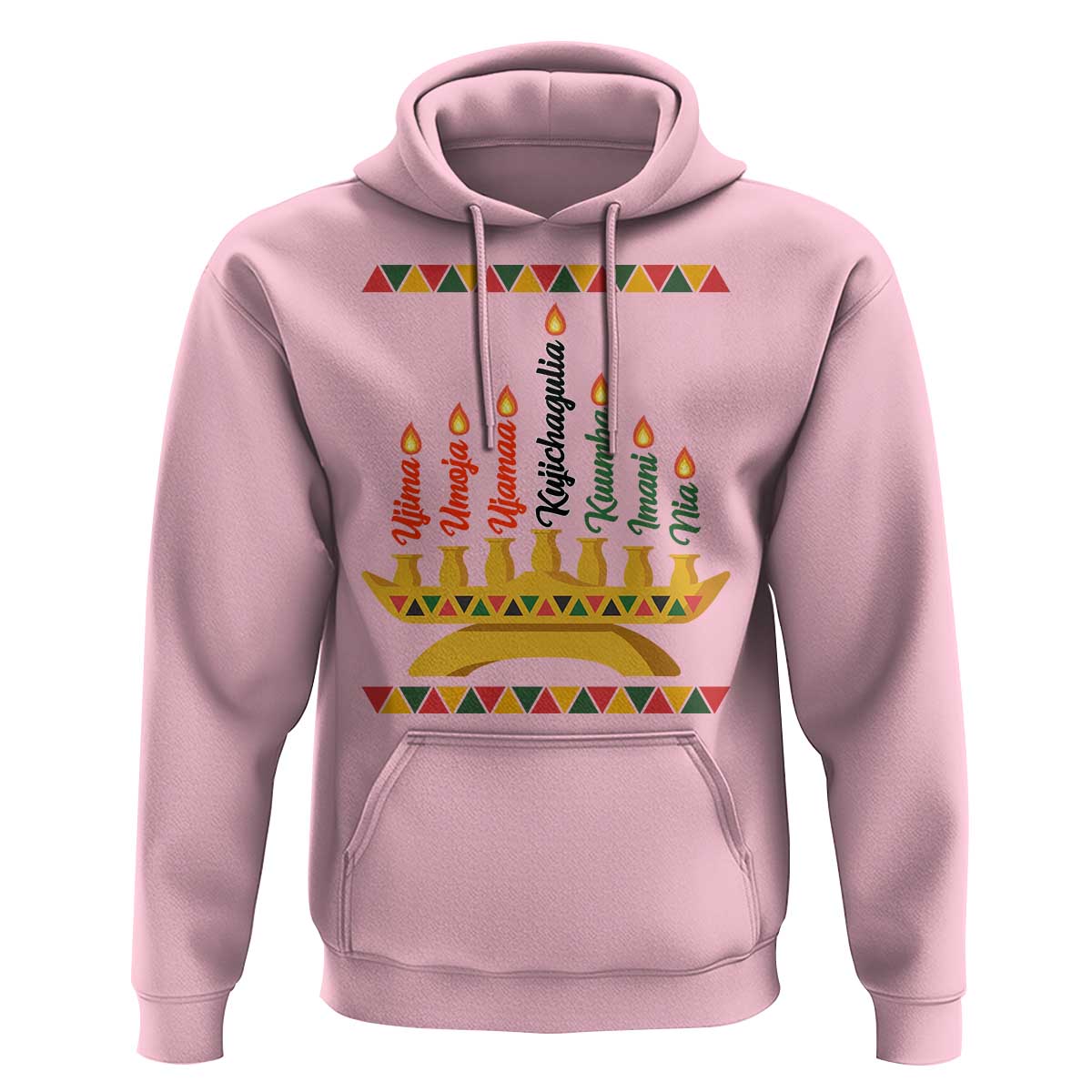 7 Principles Of Kwanzaa Hoodie Festival Of Lights African Heritage Gift - Wonder Print Shop