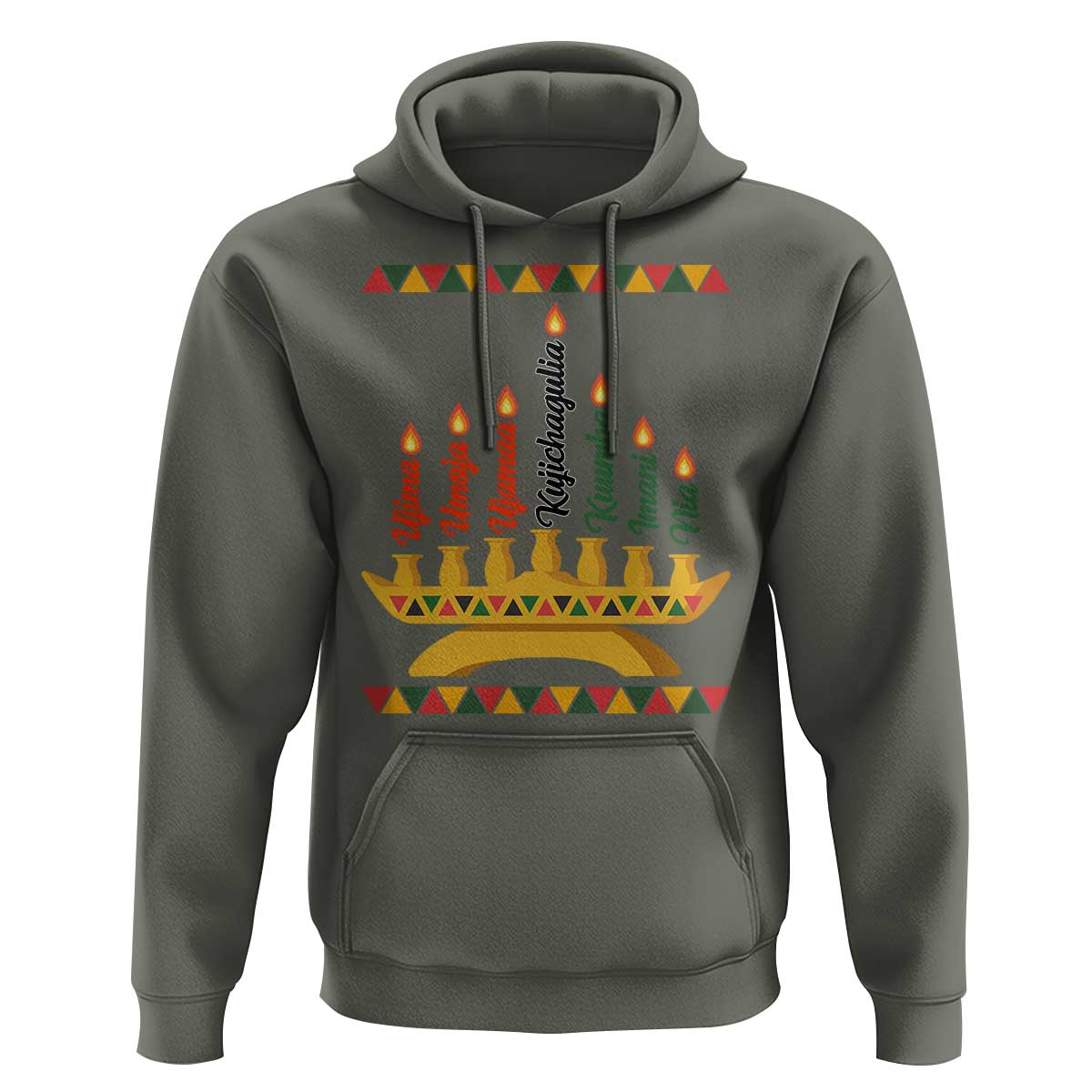 7 Principles Of Kwanzaa Hoodie Festival Of Lights African Heritage Gift - Wonder Print Shop