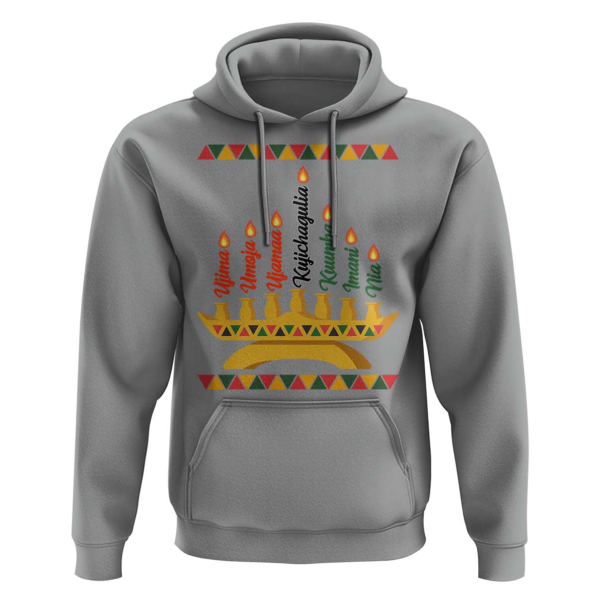 7 Principles Of Kwanzaa Hoodie Festival Of Lights African Heritage Gift - Wonder Print Shop
