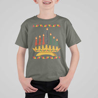 7 Principles Of Kwanzaa T Shirt For Kid Festival Of Lights African Heritage Gift - Wonder Print Shop
