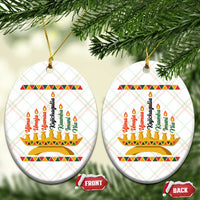 7 Principles Of Kwanzaa Ceramic Ornament Festival Of Lights African Heritage Gift - Wonder Print Shop